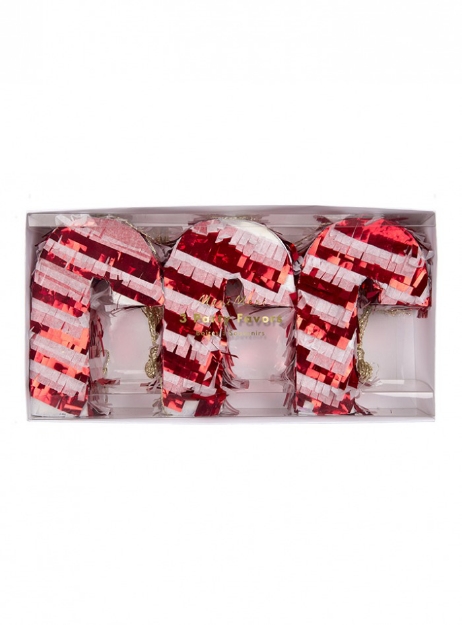 Picture of Μini candy cane Christmas pinata (3pcs)