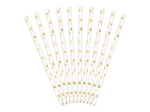 Picture of Paper Straws - Gold Foiled heart (10pcs)