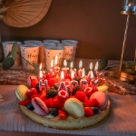 Κεράκια για τούρτα - Happy Birthday metallic pink χρώμα