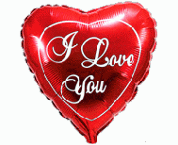 Μπαλόνι Foil σε σχήμα Καρδιά - I love you (80εκ)