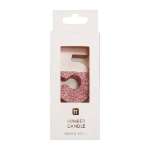 Picture of Rose Gold with Glitter 5 Number Candle