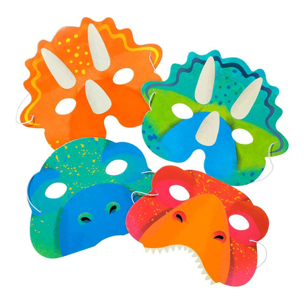 Picture of Party masks - Dinosaurs (8pcs)