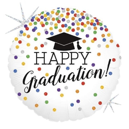 Show details for Graduation foil balloon - Happy Graduation! Picture of Graduation foil balloon - Happy Graduation!