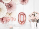 Picture of Foil balloon number 0 rose gold 35cm