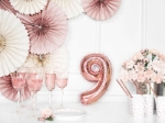 Picture of Foil balloon number 9 rose gold 35cm