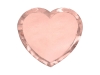 Picture of Dinner paper plates - Rose gold heart (6pcs)