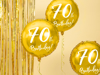 Μπαλόνι foil χρυσό 70th birthday!