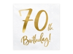 Picture of Paper napkins - 70th Birthday! (20pcs)