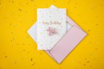 Κάρτα ευχών με καρφίτσα Happy Birthday!
