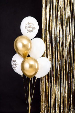 Show details for Balloon bouquet  filled with helium - Happy birthday to you (6 balloons) Picture of Balloon bouquet  filled with helium - Happy birthday to you (6 balloons)