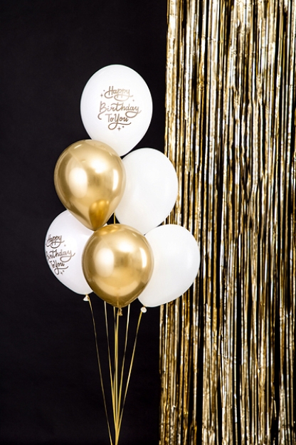 Σύνθεση μπαλονιών με ήλιο - Happy birthday to you (6 μπαλόνια)