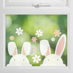 Picture of Window stickers - Bunny & flowers