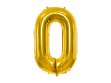 Picture of Foil balloon number 0 gold 86cm with helium