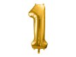 Picture of Foil balloon number 1 gold 86cm with helium 