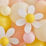 Picture of Party Backdrop with balloons, streamers and daisies