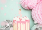 Picture of Pastel pink candle 3 with crown