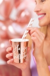 Picture of Paper Cups - Happy birthday Rose gold (6pcs)