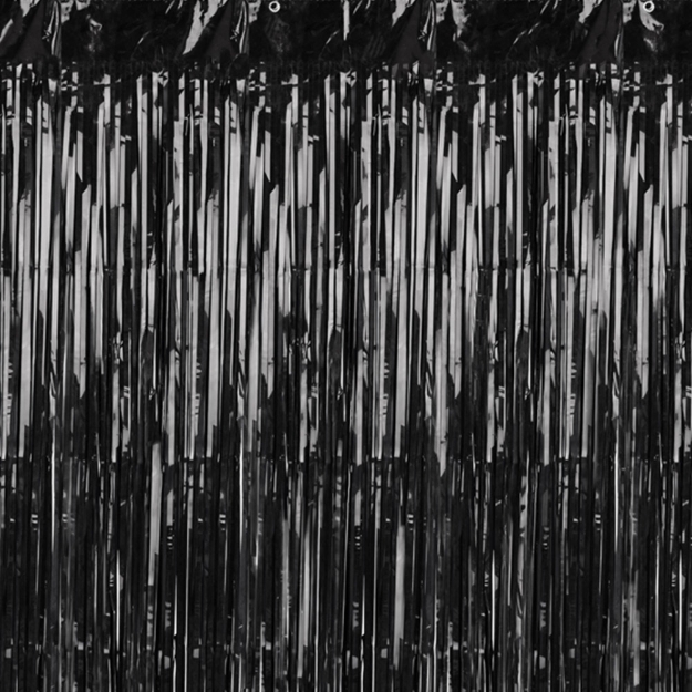 Picture of Black Fringe Curtain (0.90m x 2.50m)