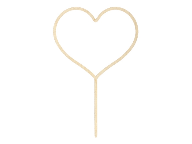 Picture of Wooden Cake Topper - Heart