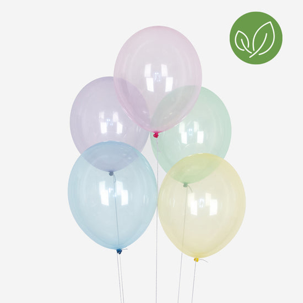 Picture of Balloons - Pastel clear (10pcs)