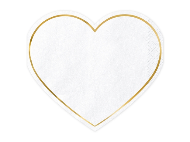 Picture of Paper napkins - Heart shaped (20pcs)