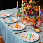 Picture of Bunny pastel table decorations (5pcs)