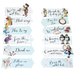 Picture of Alice In Wonderland Signs (12pcs)