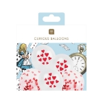 Picture of Βalloons - Clear with confetti hearts and white with printed hearts (12pcs)