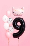 Picture of Foil balloon number 9 black 86cm