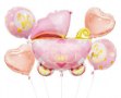 Picture of Balloon bouquet  filled with helium - It 's a girl (5 balloons)