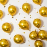 Mini μπαλόνια - Χρυσό glossy (10τμχ)