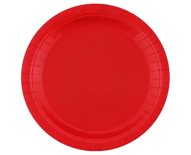 Picture of Dinner paper plates - Red