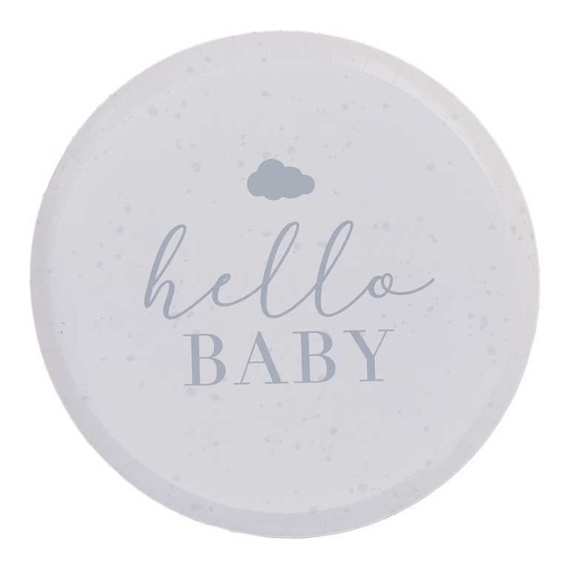 Picture of Dinner paper plates - Hello Baby (8pcs)