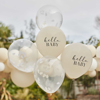 Picture of Hello Baby Taupe and Cloud Confetti Baby Shower Balloons