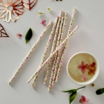 Picture of Paper straws - Floral (25pcs)