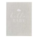 Picture of Hello Baby Neutral Linen Baby Journal Book