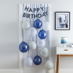 Picture of Balloon Door Kit - Happy Birthday Navy 