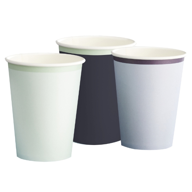 Picture of Paper cups - Navy, light blue, mint (8pcs)