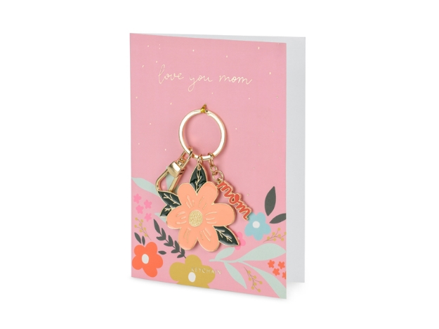 Picture of Card with keychain - Love you Mom