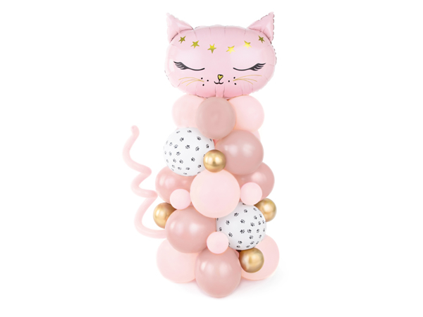 Picture of Balloon bouquet Cat, pink, 83x140cm