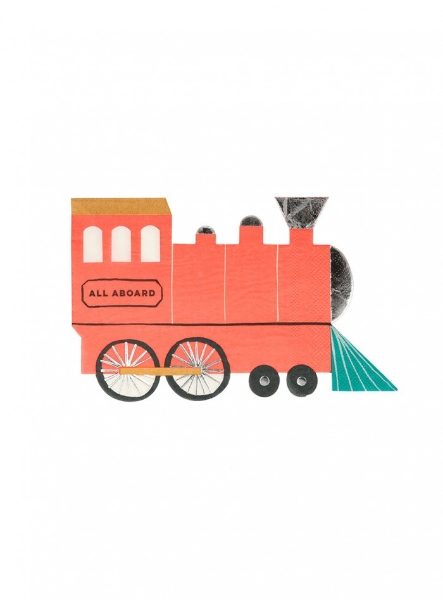 Picture of Paper napkins - Train  (Meri Meri) (16pcs)