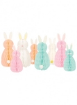 Picture of Honeycomb Spring Bunnies (x 8) - Meri Meri