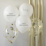 Picture of Balloons - Happy anniversary (5pcs)