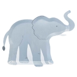 Χάρτινα πιάτα - Ελέφαντας (8τμχ)