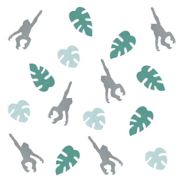Κομφετί - Τροπικά φύλλα και μαϊμουδάκια