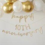 Picture of Customisable gold Happy anniversary bunting