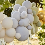 Picture of Balloon arch kit with streamers and artificial leaves