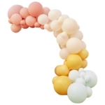 Γιρλάντα με μπαλόνια (κοραλί, κίτρινο, ροζ)