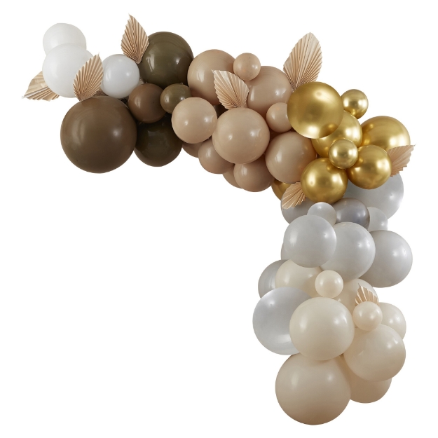 Picture of Balloon garland (gold glossy, brown , sand)