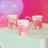 Picture of  Paper cups - Pink dinosaur (8pcs)